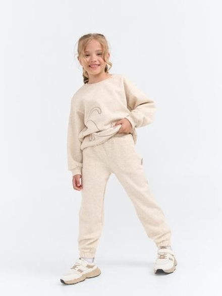 Джоггеры "Айвори" утепленные