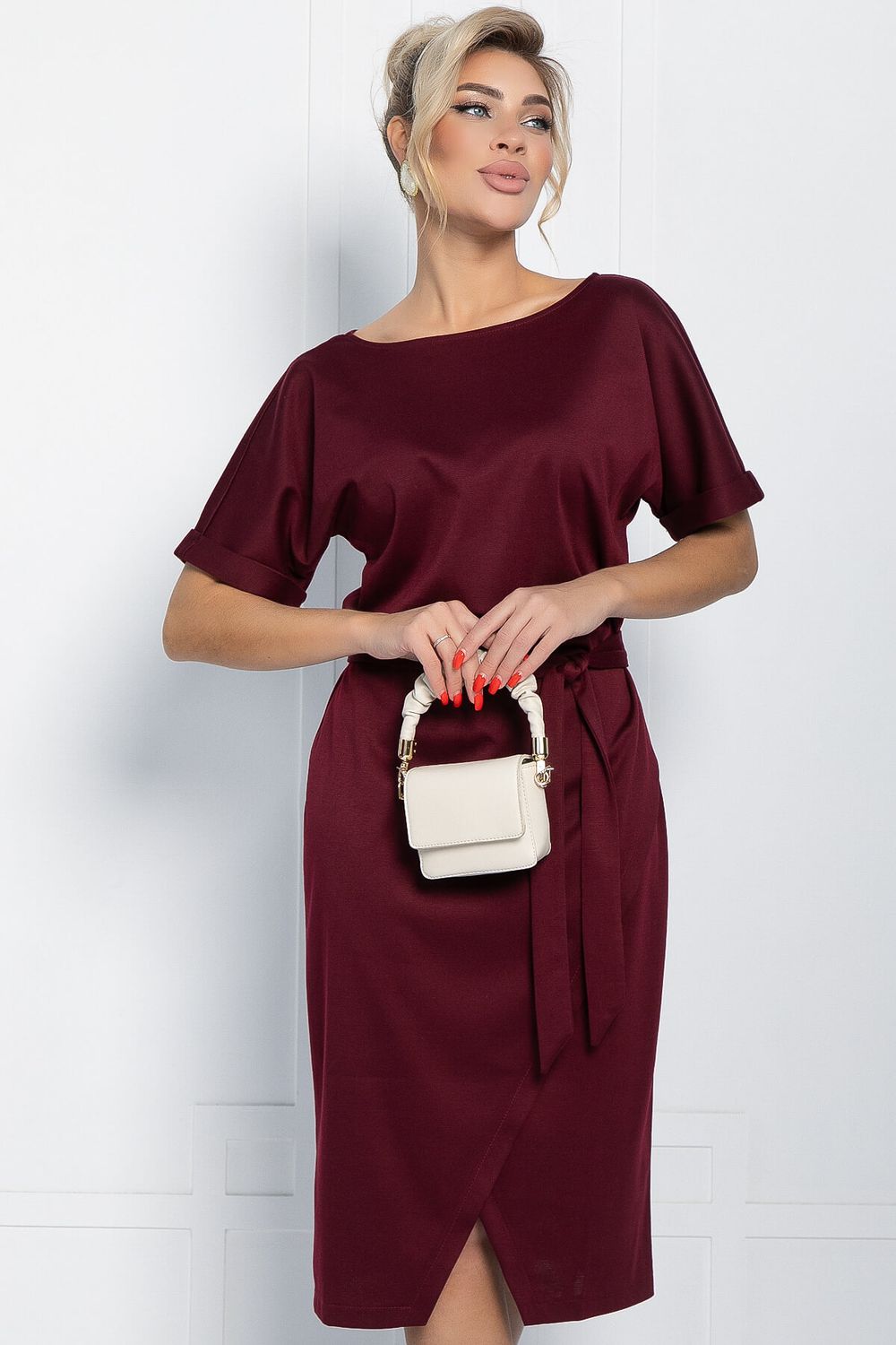 Платье Карлин (бордовое) П11583 LT Collection