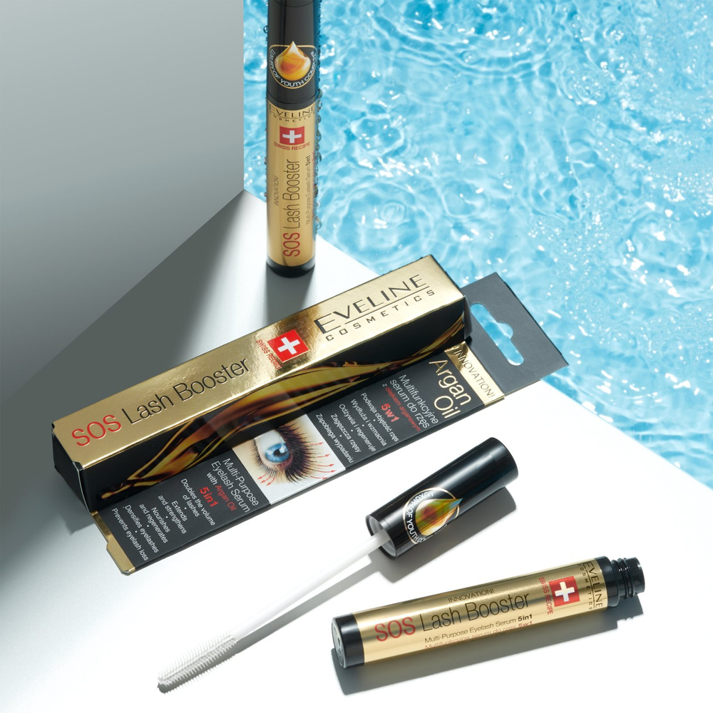 Eveline Cosmetics SOS Lash Booster - регенерирующая сыворотка для роста ресниц с регенерирующим эффектом /   10  ml  / GTIN 5907609395283