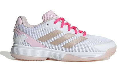 Детские Кроссовки теннисные  Adidas Ubersonic K - off white/silver metallic/powder plum