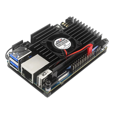 Металлический корпус для Orange Pi 4 с вентилятором