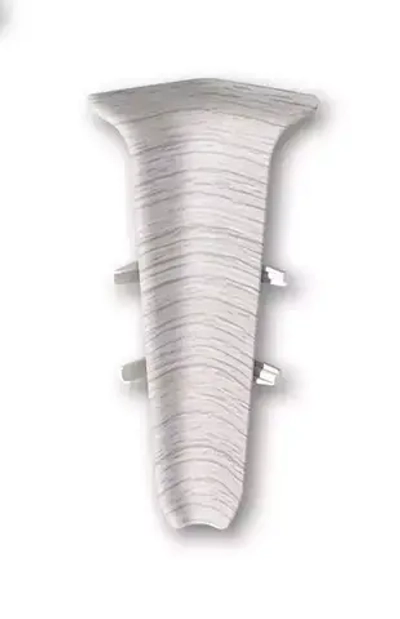 Внутренний угол Плинтуса Deconica Д55, ясень серый 253, (1 шт)