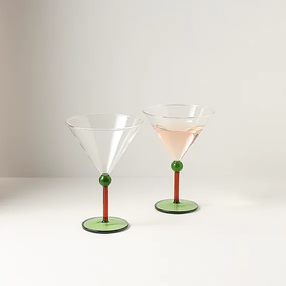 Набор креманок orb, 260 мл, зеленый/красный, 2 шт