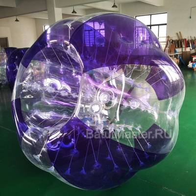 Бампербол «Прозрачно - фиолетовый», ПВХ, диаметр 1,8 м