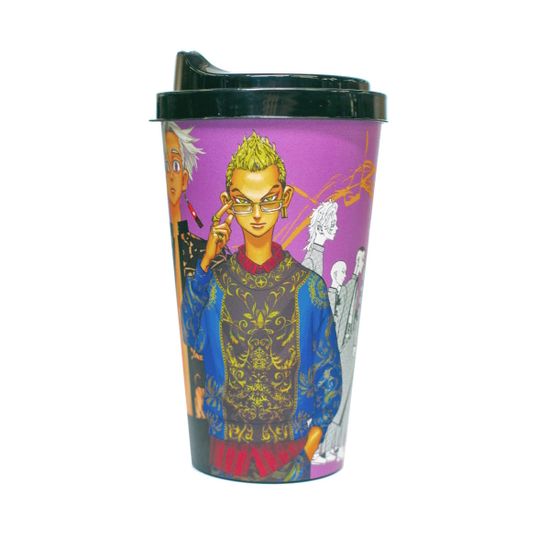 Стакан с крышкой Токийские мстители. Идзана и Кисаки 550 мл.