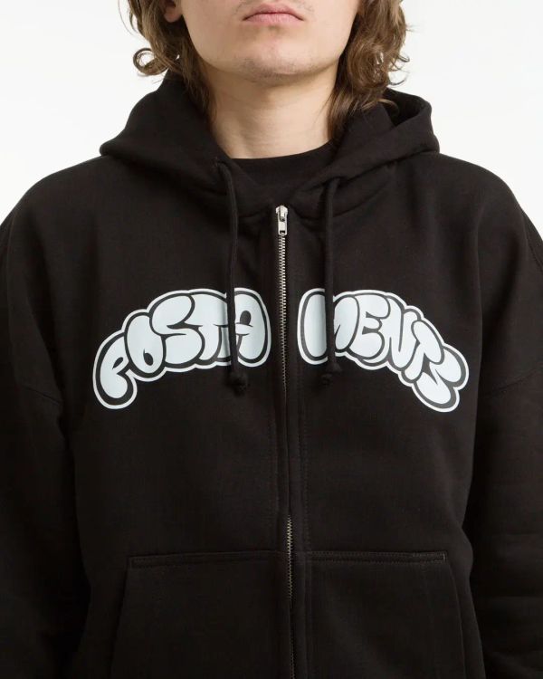 Худи на молнии Bubbles LW черные - фото 2