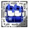 Розетка компьютерная встраиваемая Voltum S70 двойная RJ45+RJ45 кат.6, (шелк) VLS060204