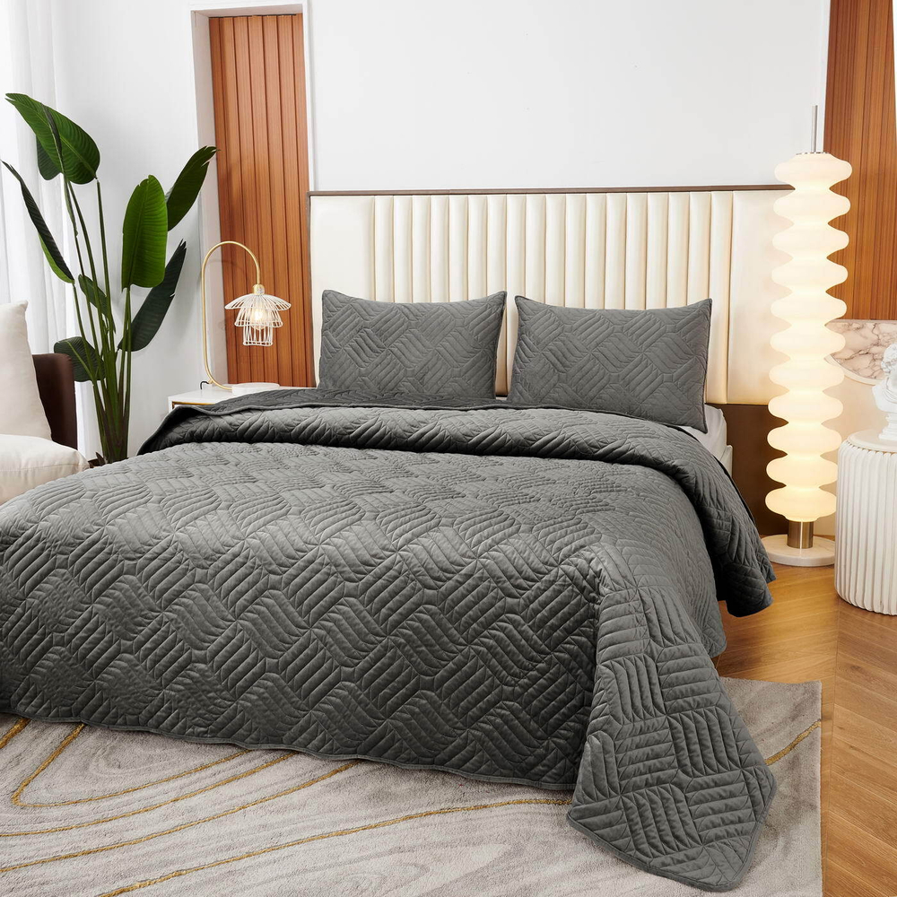 Покрывало 160x220 Sofi De MarkO Армандо темно-серое