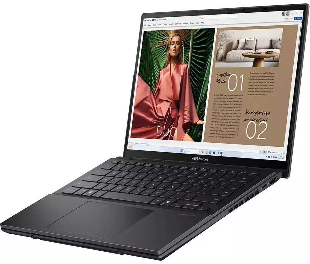 Ноутбук ASUS Zenbook Duo UX8406CA-PZ079W 14" / 32 Гб / SSD 2048 Гб / Win 11 / 90NB14X1-M00330