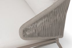 "Альмерия" диван 3-местный плетеный из роупа, цвет бежевый