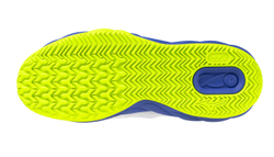 Мужские теннисные кроссовки Mizuno Wave Enforce Court CC - white/dazzling blue/light yellow