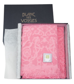 Полотенце 55х110 Blanc des Vosges Princess розовое Франция
