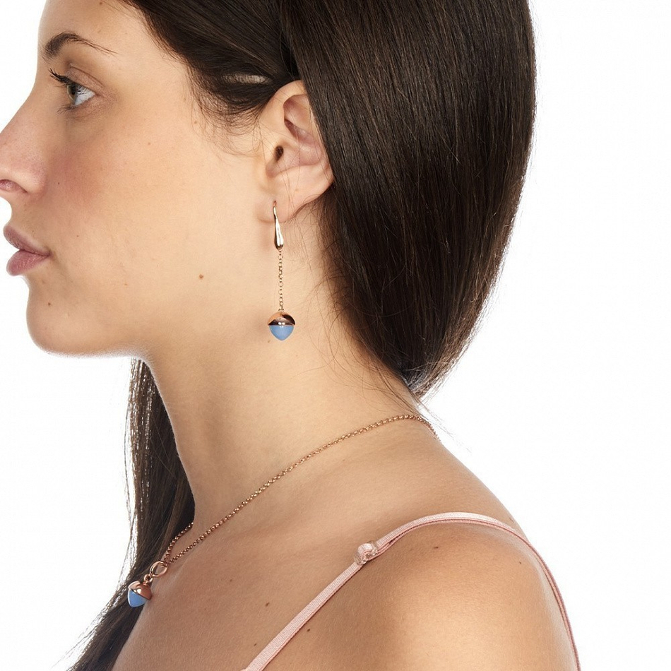 Серьги Boccadamo Caleida Blue XOR524RC BL/RG с аквамарином