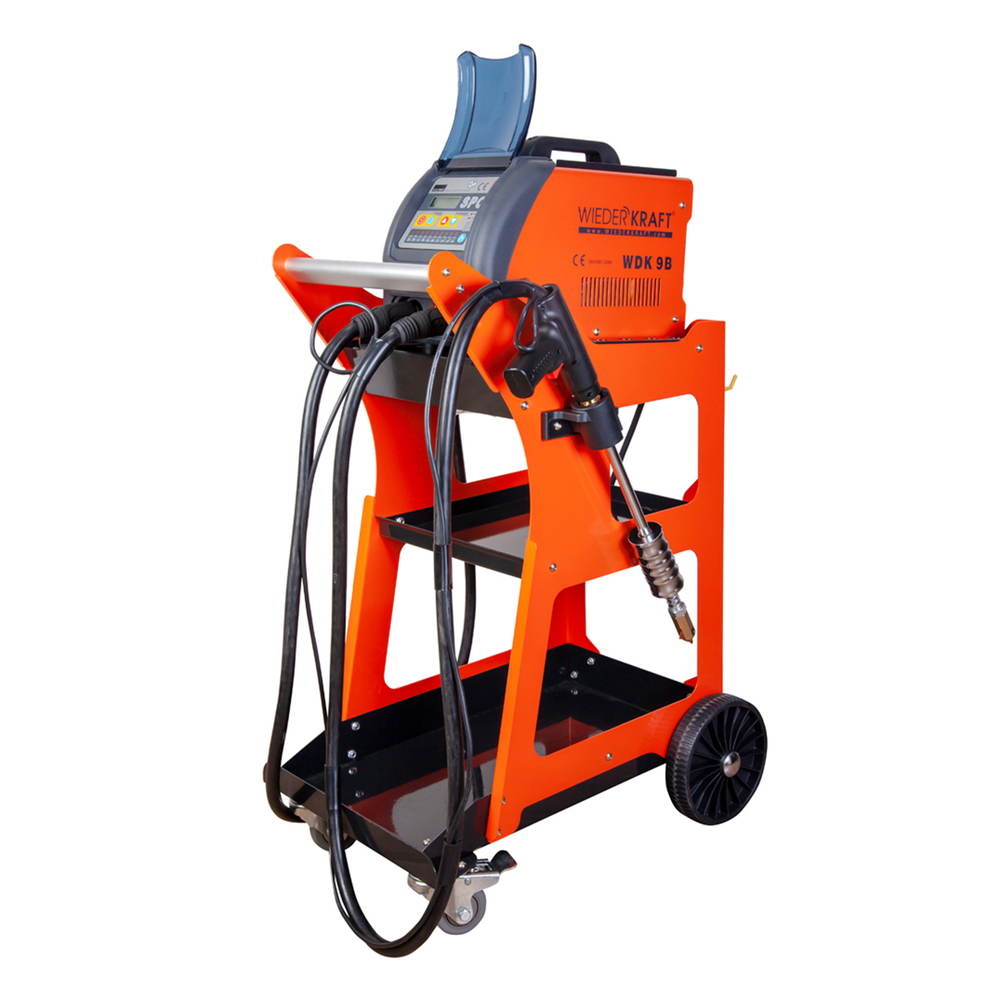 WDK-9B Многофункциональный споттер 220В, 14кВА, 40А, сварочный ток 3800А, с тележкой WDK-1331