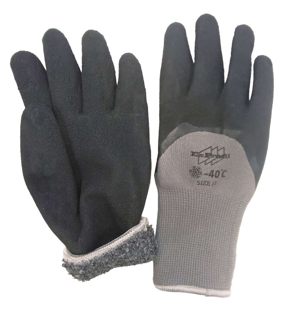 Перчатки -40 градусов Серые вспененные (10шт/уп)