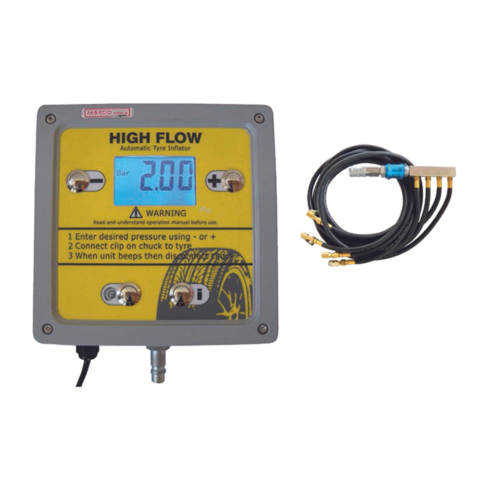 Станция для автоматической накачки колёс  четырёхканальная с ЖК-дисплеем, SPIN (Италия)