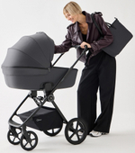 Детская коляска Rant Teo Soft 3 в 1 с автокреслом Cruise Grey Graphite