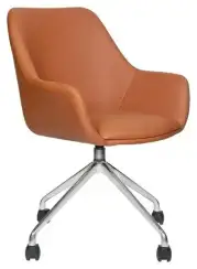 Офисное кресло МГ-24 В ХРОМ ПАУК 4 ЛУЧА