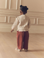 Блуза и брюки в комплекте для девочки Next N79-937, Молочный, Кирпичный