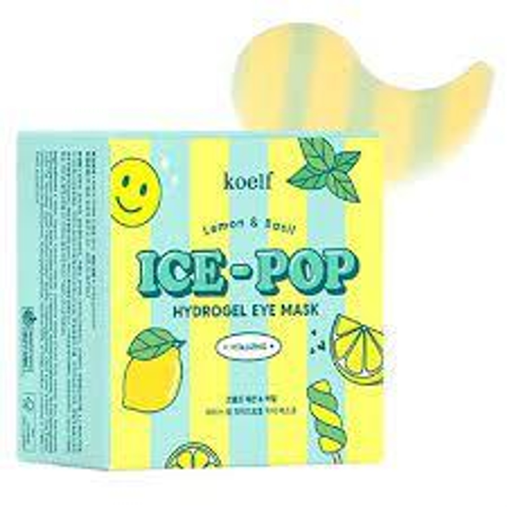 Гидрогелевые патчи с экстрактом лимона и базилика KOELF Ice-Pop Lemon&Basil Vitalizing 60 шт