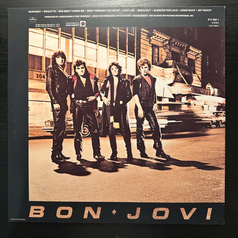 Bon Jovi - Bon Jovi (Голландия 1984г.)