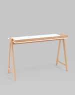 Стол письменный Pyramid 118*53 белый/светлое дерево