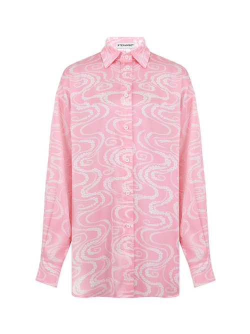 Рубашка over size Sakura, сакура