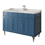 Тумба с раковиной Caprigo Borgo 120 c 3 дверками синяя