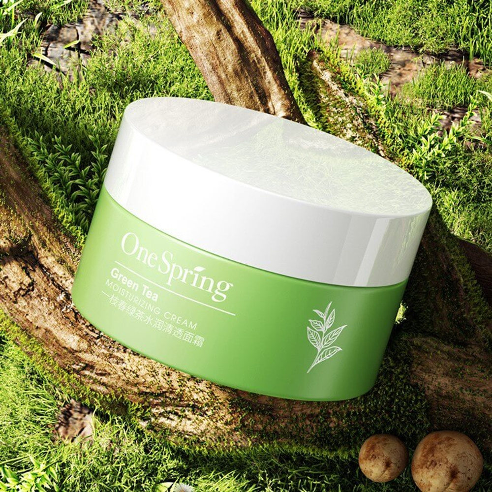 Крем для лица с экстрактом зелёного чая, 50г