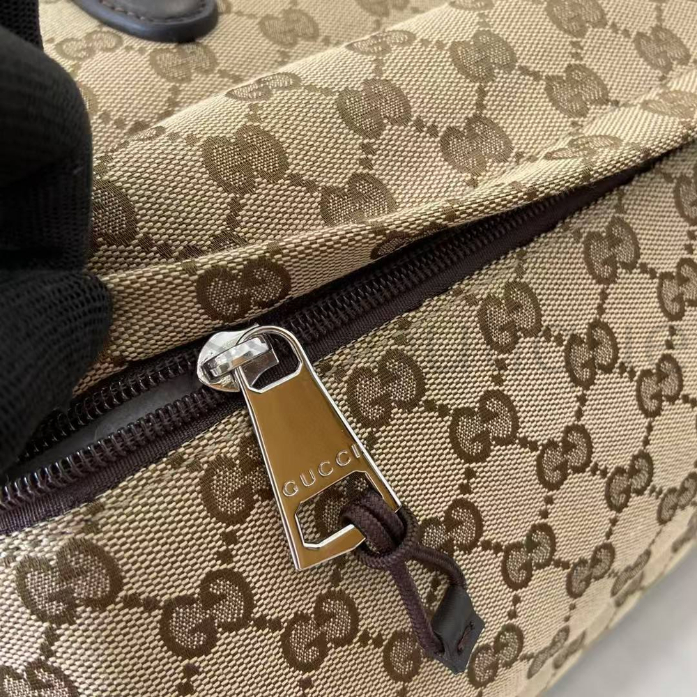 Мужская сумка Gucci GG Canvas Medium Duffle Bag бежевая
