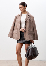 Жакет из натуральной замши