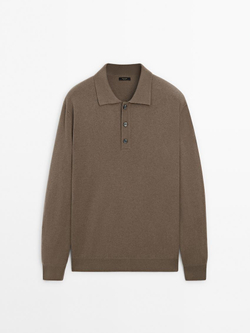 Massimo Dutti Поло из смесовой шерсти, норка