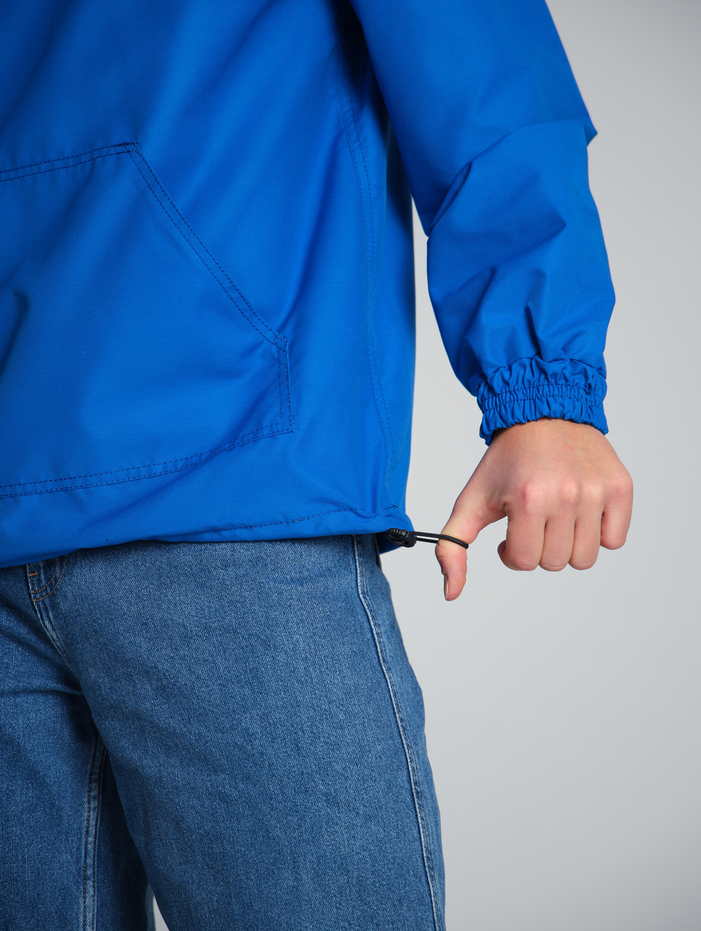 Анорак мужской без утеплителя васильковый Город Горький