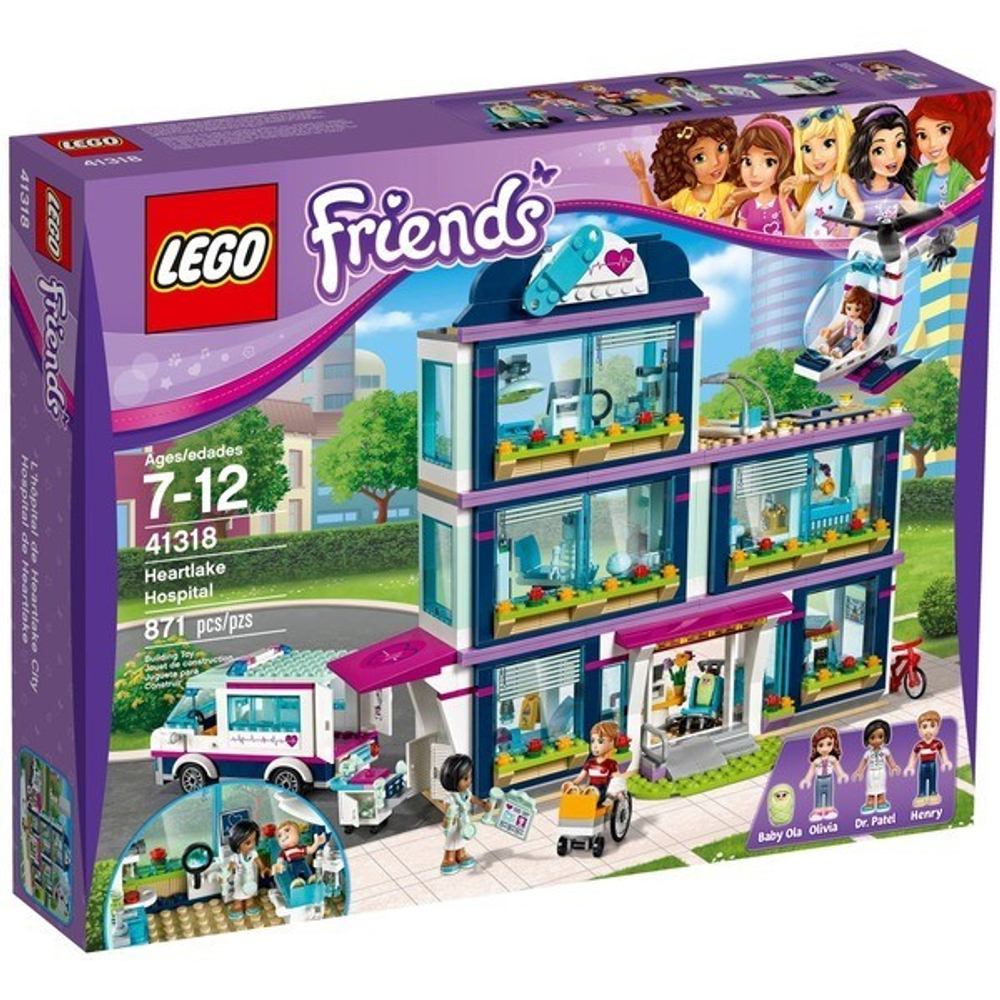 LEGO Friends: Клиника Хартлейк-сити 41318 — Heartlake Hospital — Лего Френдз Друзья Подружки