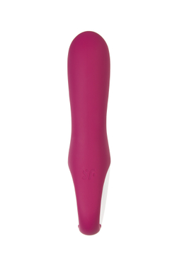 Вибратор Satisfyer Hot Bunny с клиторальным стимулятором, красный