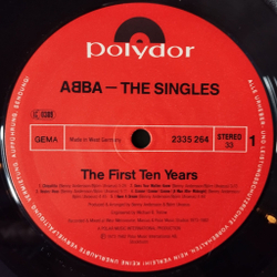 Винтажная виниловая пластинка LP АББА ABBA The Singles (The First Ten Years) (Germany 1982) Dancing Queen