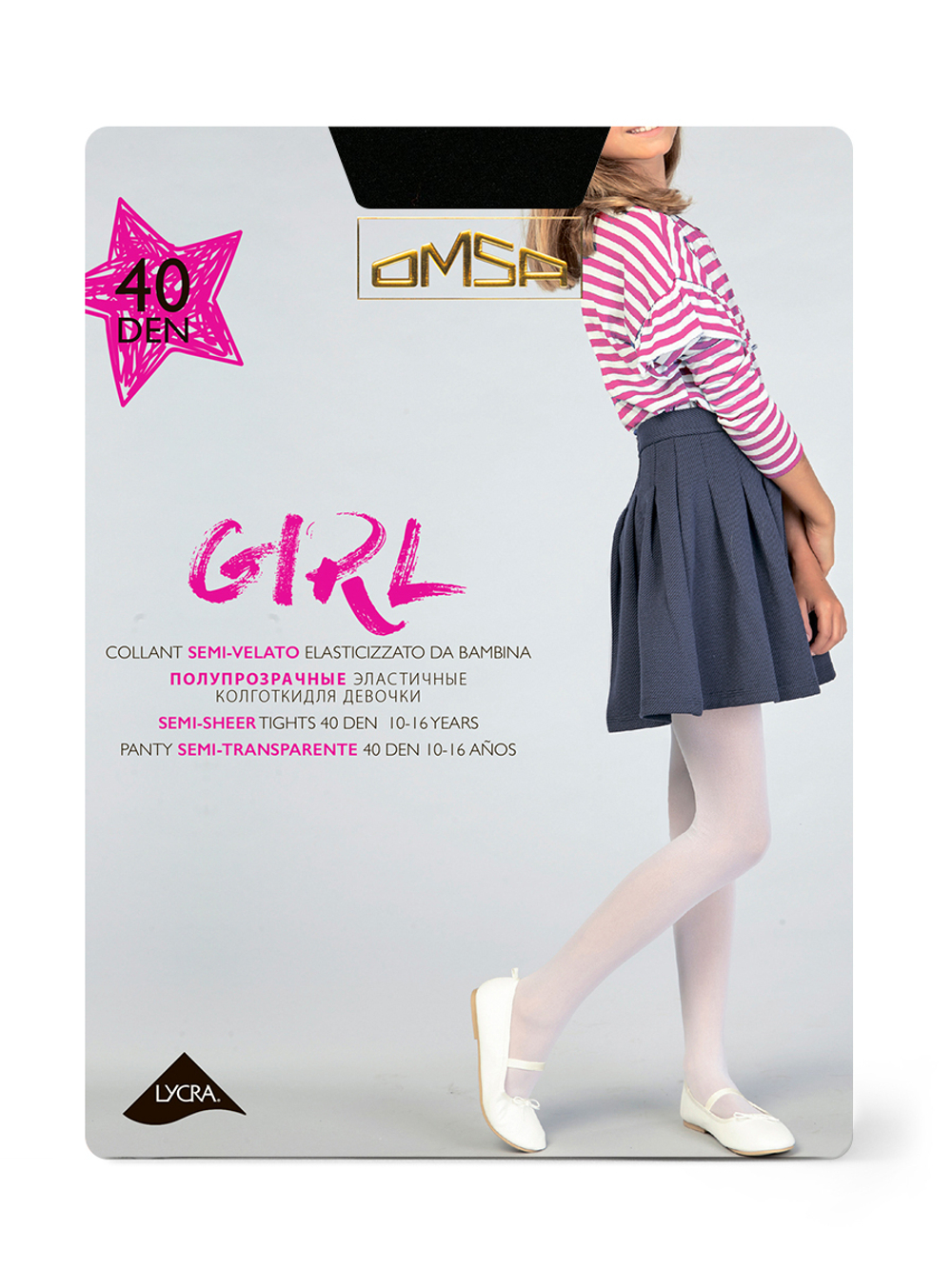 OMSA kids Collant GIRL 40