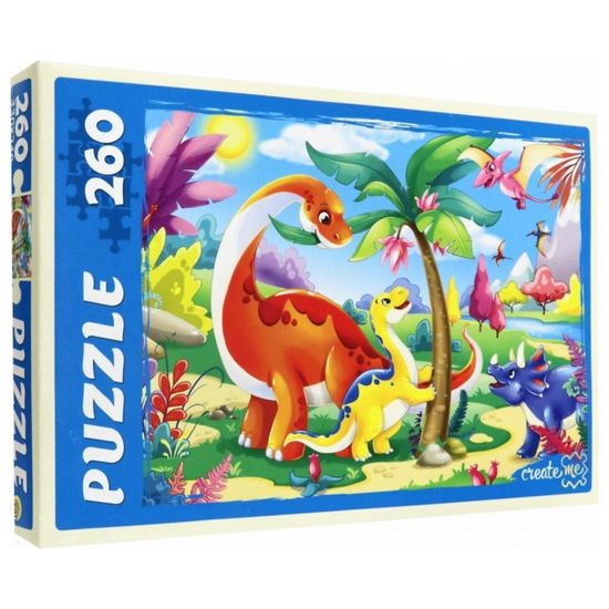 Пазл "Динозавры", 260 элементов