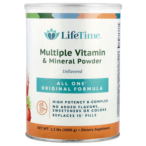 All One, Nutritech, Original Formula, мультивитаминный и минеральный порошок, без добавок, 1000 г (2,2 фунта)