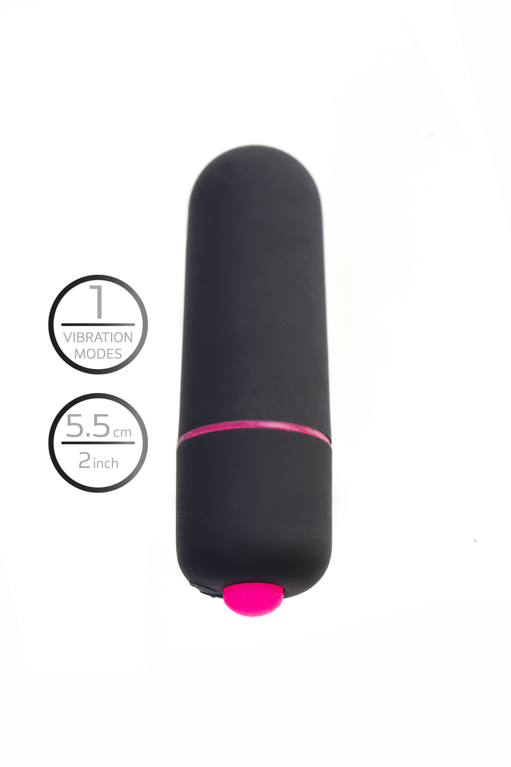 Вибропуля A-Toys Alli ABS пластик, черный, 5,5 см, Ø 1,7 см