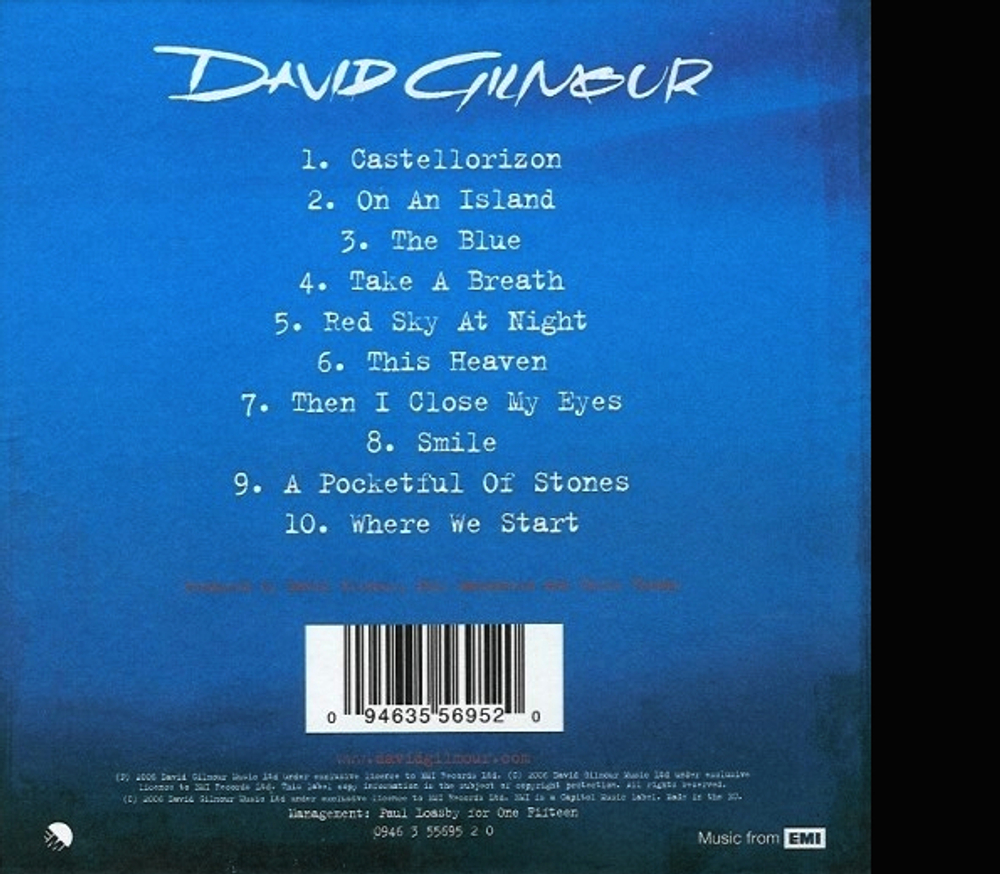 David Gilmour / On An Island (CD)