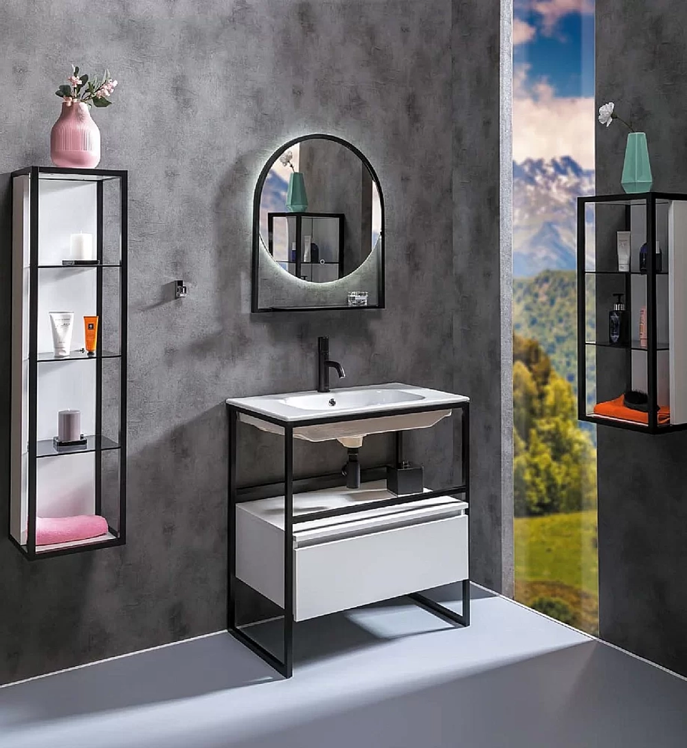 Тумба с раковиной Armadi Art Loft 80 белая