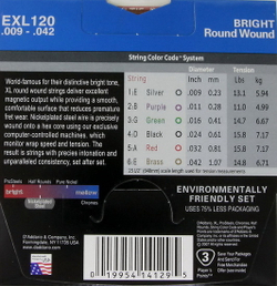 Струны D`Addario EXL120 (Electric) Никель