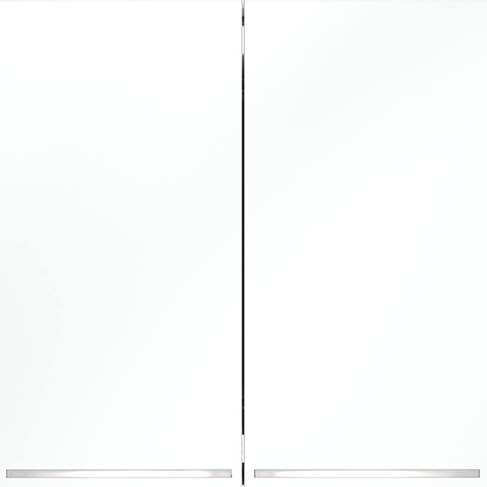 Проходной переключатель встраиваемый VOLTUM S70 двухклавишный с подсветкой 10А, (белый матовый)