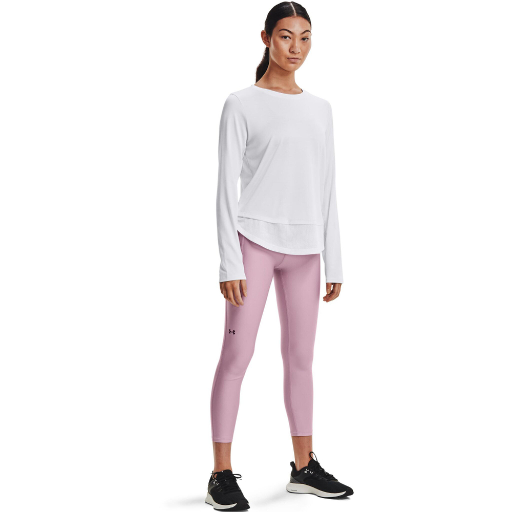 Женские теннисные брюки Under Armour Heatgear Hi Ankle Tight Women - Pink
