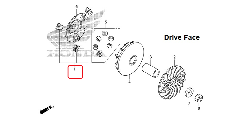 22011-KWN-900. PIECE SET, SLIDE