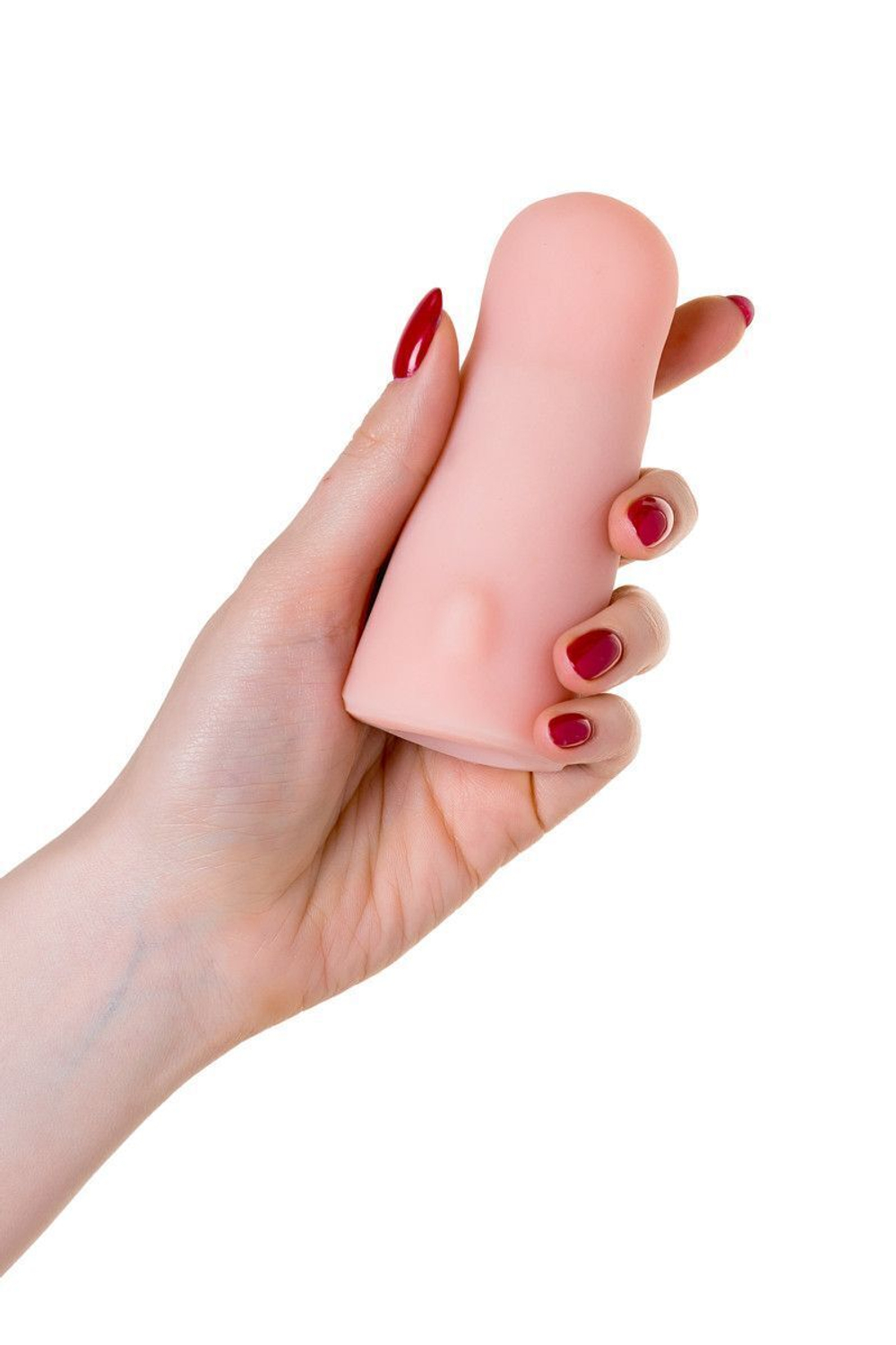 Женский страпон с вагинальной пробкой Woman Strap - 18 см. (Цвет: телесный)