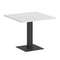 Onix Direct Стол квадратный O.SPRG-2 Белый Бриллиант/Металл Антрацит 900*900*750