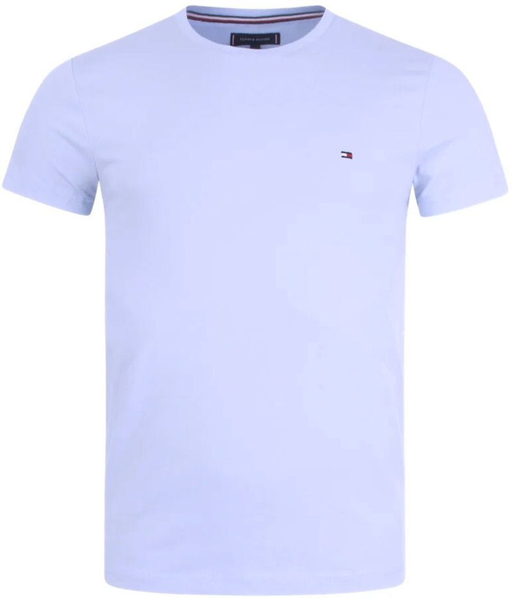 Мужская теннисная футболка Tommy Hilfiger Stretch Slim Fit - небесный