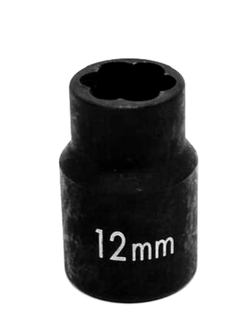 CS-12.25.12 короткая торцевая спиральная головка на 1/2", 12 мм